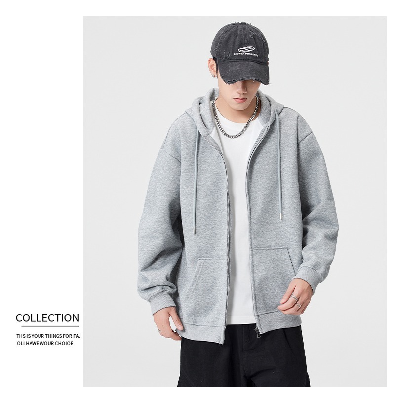 <預購>男裝款დ重磅棉中性款連帽外套(3色)-細節圖10