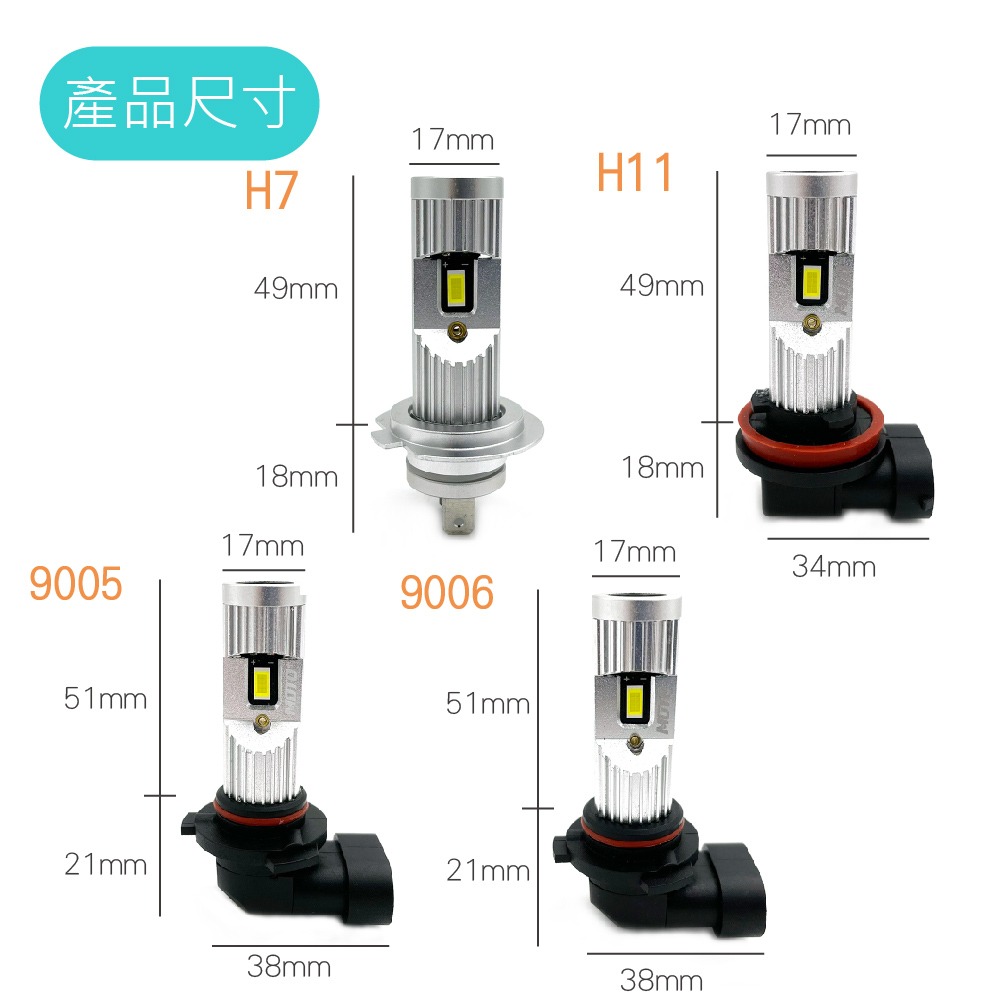 SLO【A7 直上型LED大燈】H7 H11 9005 9006 免轉接座 隨插即用 插頭式 LED 汽車大燈 車前大燈-細節圖5