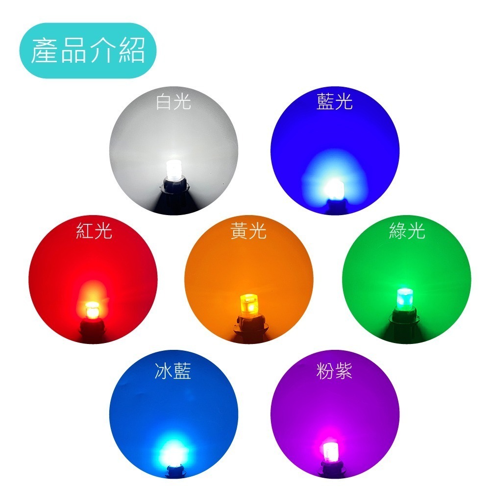 SLO【T10 2016 8晶 LED小燈】無極性 T10小燈 LED燈 7色可選 小燈 閱讀燈 牌照燈 室內燈 定位燈-細節圖3