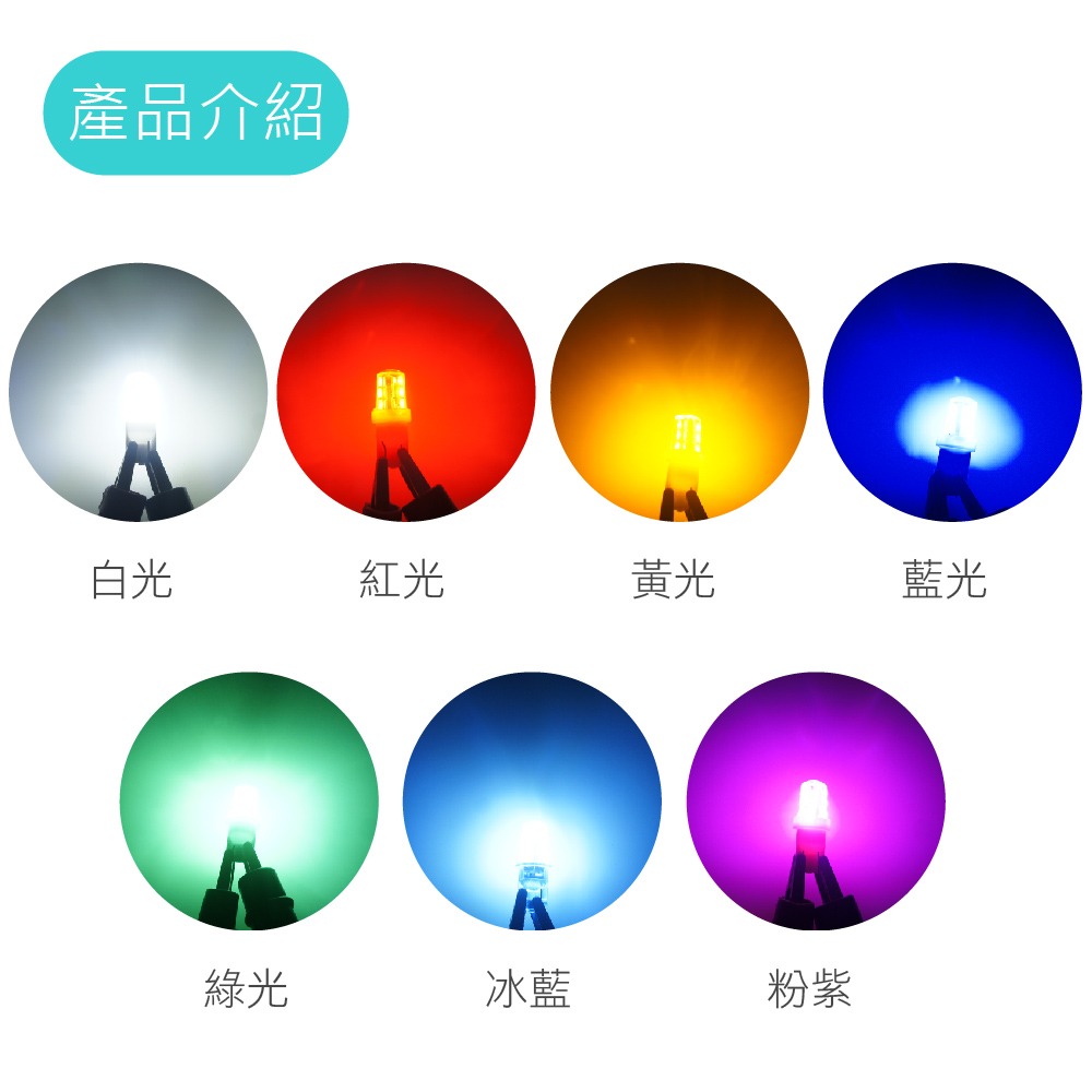 SLO【LED T10 3014 24晶】《短版》超迷你 實拍對比 平價 迷你 小燈 機車小燈 LED 小燈 汽車小燈-細節圖2