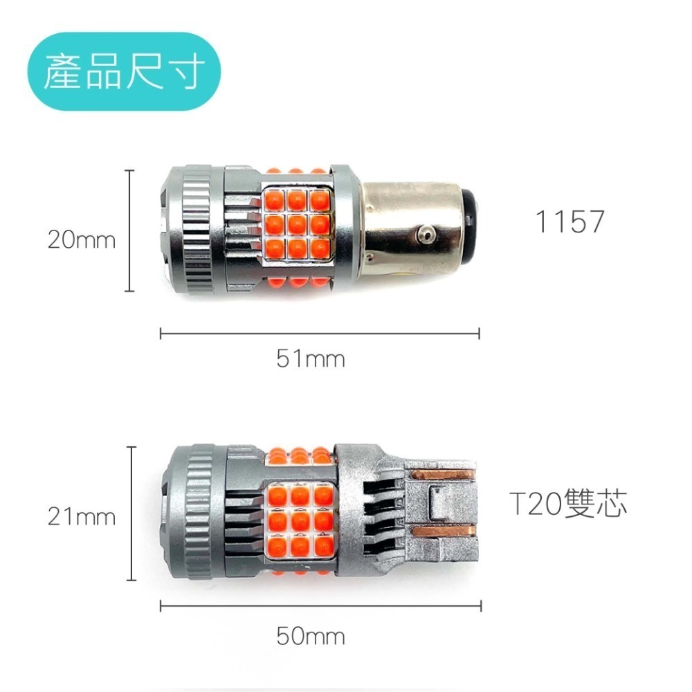 SLO【1157 T20雙芯 36晶風扇款 煞車燈】12V/24V 1157 7443 T20雙芯 煞車燈-細節圖4