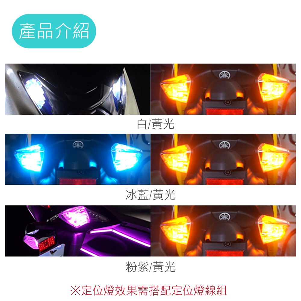 SLO【LED 1156 5630 18晶 凸透鏡】變色龍雙色 方向定位燈 自動切黃光 方向燈 定位燈 定位方向燈-細節圖4