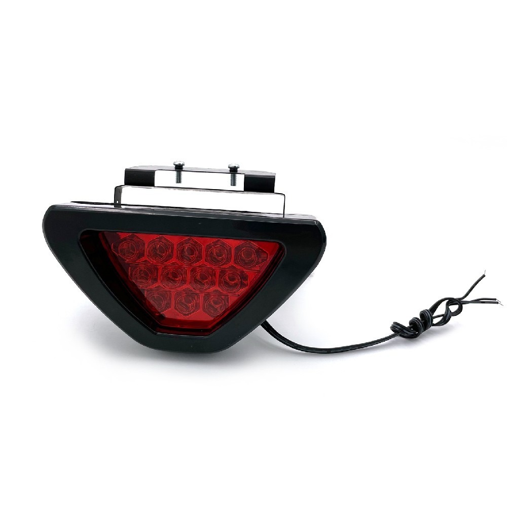 SLO【汽車後煞車燈】F1 競賽超亮式樣 第三煞車燈 恆亮 爆閃 含夾式固定座  F1 改裝三角刹車燈 警示燈 煞車燈-細節圖2