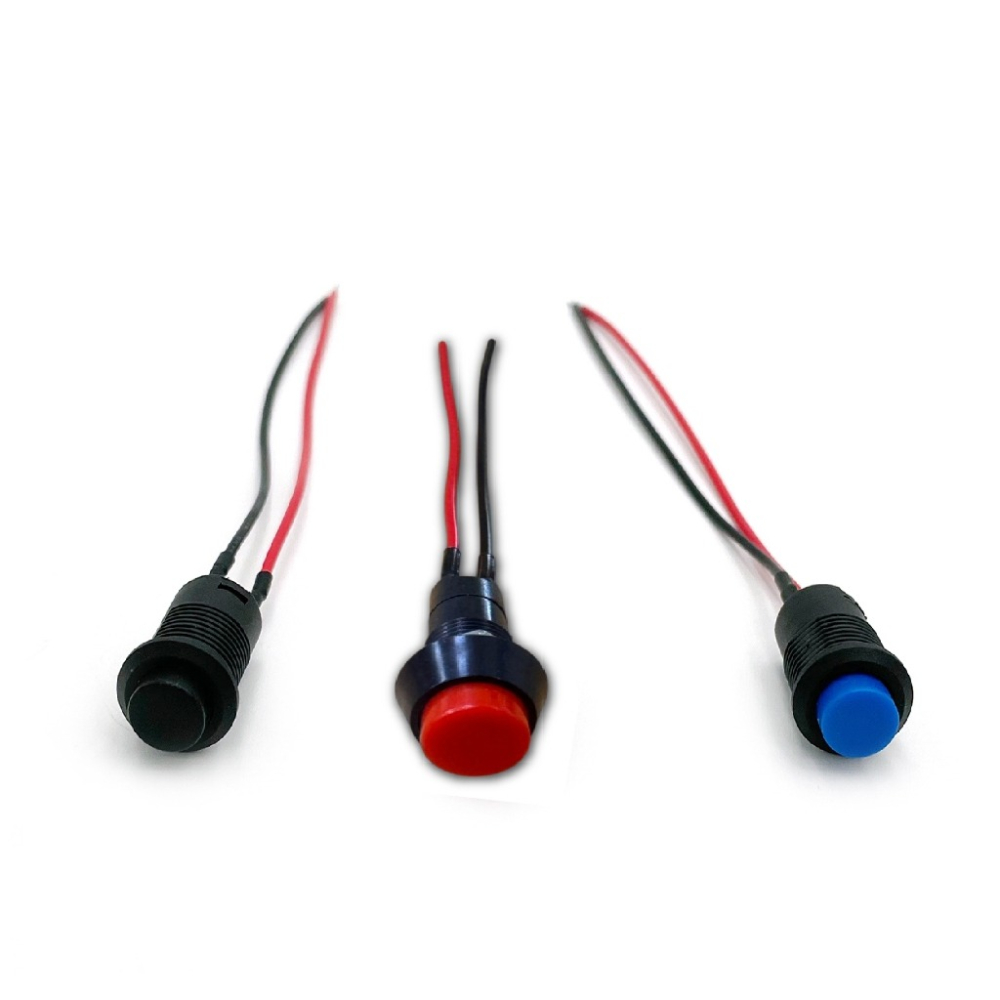 SLO【迷你 自復式開關】按鈕開關 自復式 霧燈開關 喇叭開關 開關 電源開關 帶線開關-細節圖2