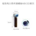 【不鏽鋼螺絲】炫彩螺絲 內六角 外六角 M5 M6 M8 圓頭螺絲 星型 防盜螺絲 鍍鈦 燒鈦 螺絲-規格圖8