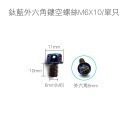 【不鏽鋼螺絲】炫彩螺絲 內六角 外六角 M5 M6 M8 圓頭螺絲 星型 防盜螺絲 鍍鈦 燒鈦 螺絲-規格圖8