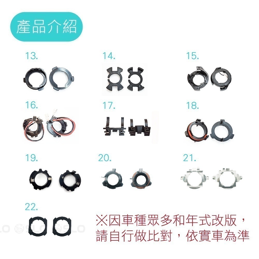 【LED大燈用 卡座】專車專用 轉接座 轉接盤 固定座 LED 大燈 卡座 大燈轉接座 大燈轉接盤 大燈固定座-細節圖3