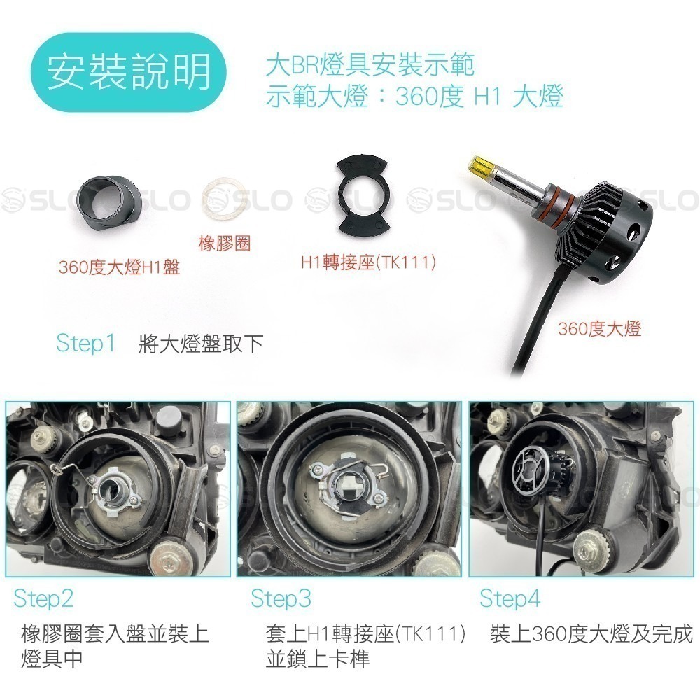 【LED大燈用 卡座】專車專用 轉接座 轉接盤 固定座 LED 大燈 卡座 大燈轉接座 大燈轉接盤 大燈固定座-細節圖4