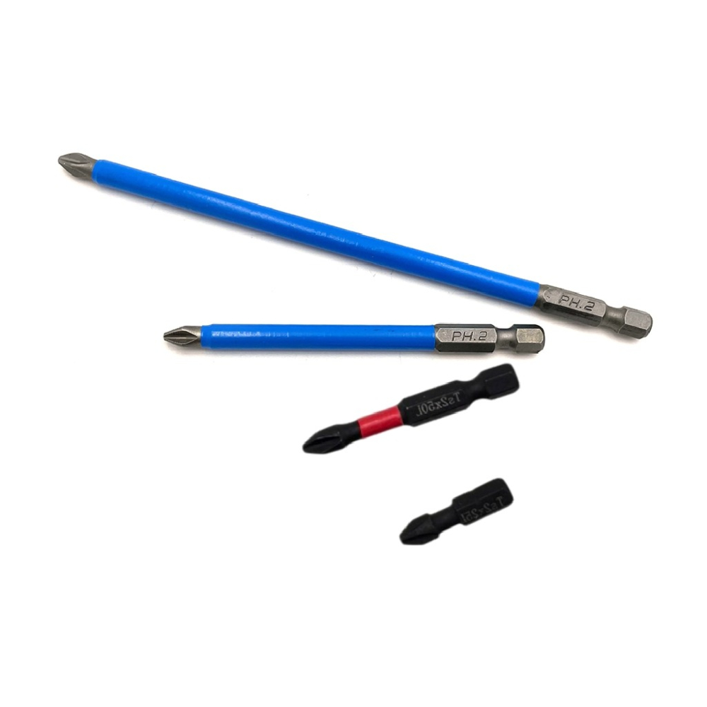 【防滑 批頭螺絲刀】PH2 十字 強磁性 電動螺絲刀 S2起子頭 十字起子頭 PH2批頭 電動批頭 螺絲刀頭-細節圖2