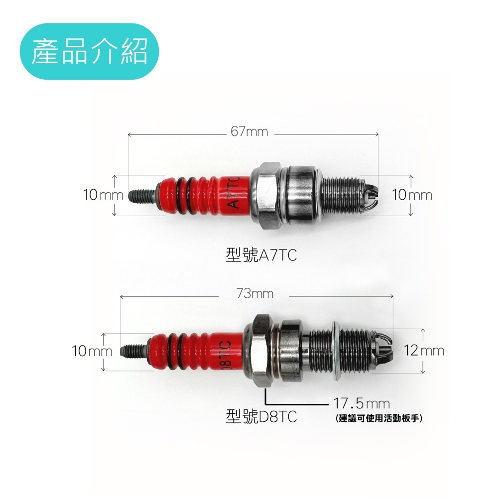 【火星塞】三爪 三極 銥金 火星塞 D8TC A7TC 通用 (C7HSA CR7HSA ) 火星塞 火花塞 火炬-細節圖3