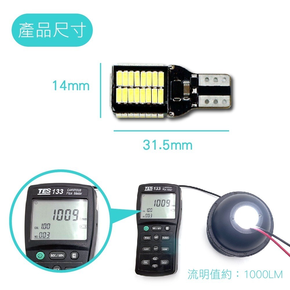 【T15 54晶 LED倒車燈】台灣現貨 流氓倒車燈 ALTIS CAMRY YARIS VIOS WISH 爆亮-細節圖3