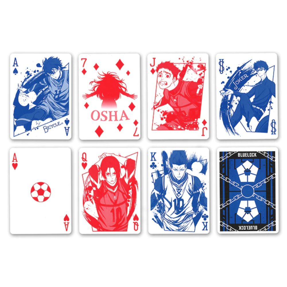 BICYCLE 藍色監獄 BLUE LOCK ブルーロック 撲克牌 潔世一 蜂樂迴 國神鍊介 凪誠士郎 美國製 日本限定-細節圖9