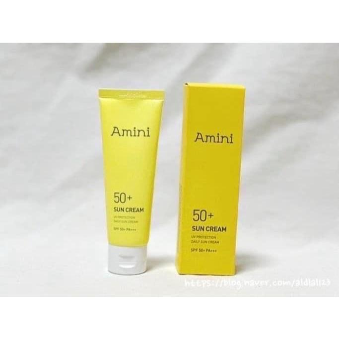 🍎現貨🍎韓國製造 AMINI 亮白保濕防曬霜50ml（一條）-細節圖2