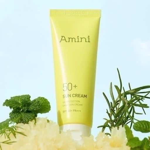 🍎現貨🍎韓國製造 AMINI 亮白保濕防曬霜50ml（一條）-細節圖3