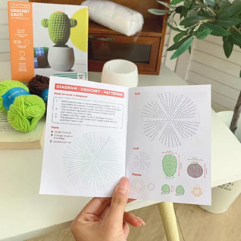 🍎現貨🍎 出口MUSTSRD -DIY毛線手工編織仙人掌盆栽植物擺件-細節圖7
