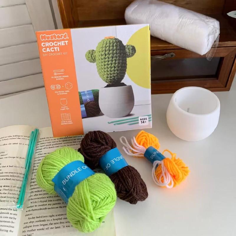 🍎現貨🍎 出口MUSTSRD -DIY毛線手工編織仙人掌盆栽植物擺件-細節圖9