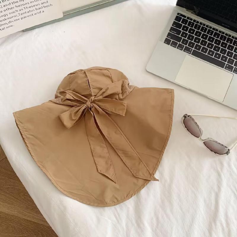 🍎現貨🍎 日單！夏季遮陽透氣戶外大簷遮臉護頸防曬帽 🔆-細節圖2