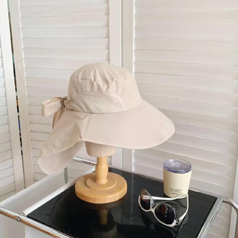 🍎現貨🍎 日單！夏季遮陽透氣戶外大簷遮臉護頸防曬帽 🔆-細節圖5