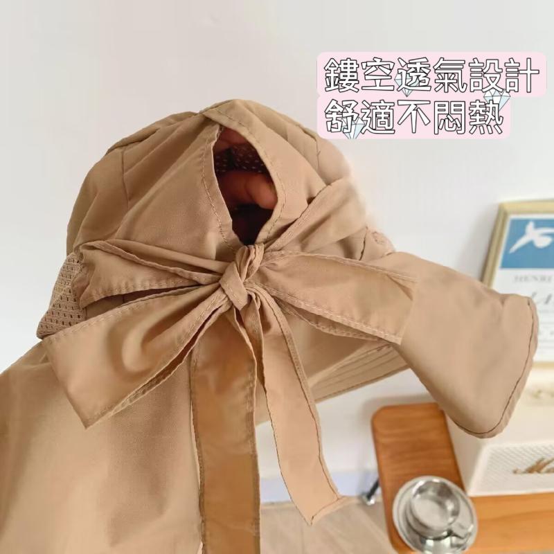 🍎現貨🍎 日單！夏季遮陽透氣戶外大簷遮臉護頸防曬帽 🔆-細節圖9