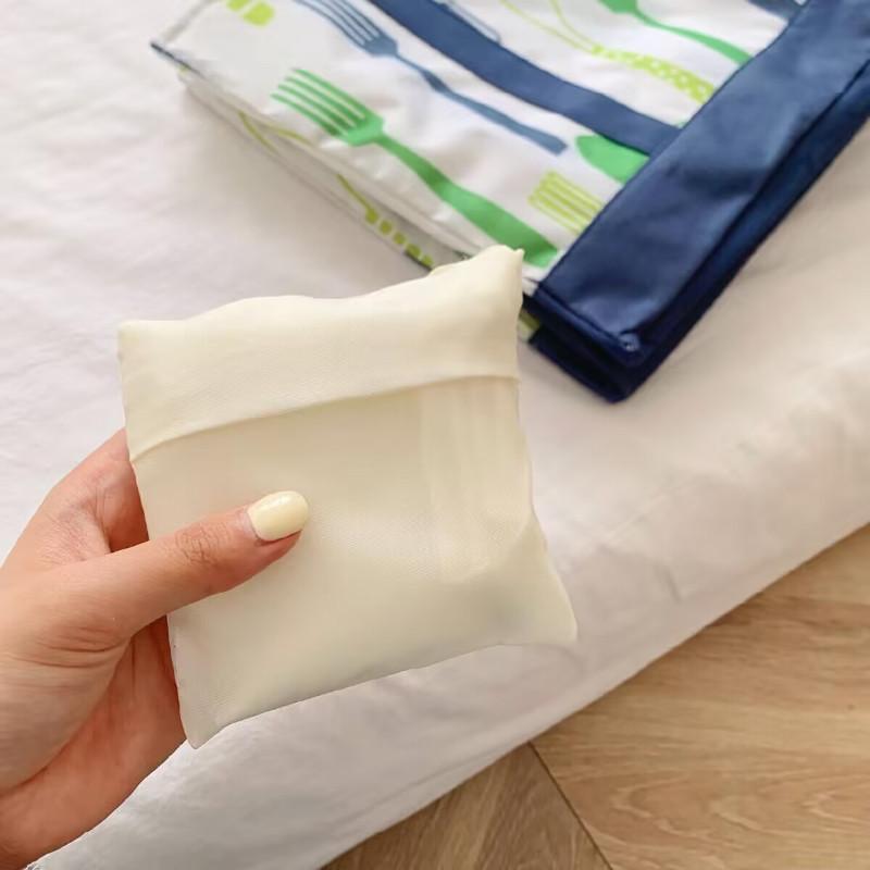 🍎現貨🍎日系大容量超市購物保溫袋手提野餐包2件套(一組含抽繩保溫包*1+購物袋*1)-細節圖9