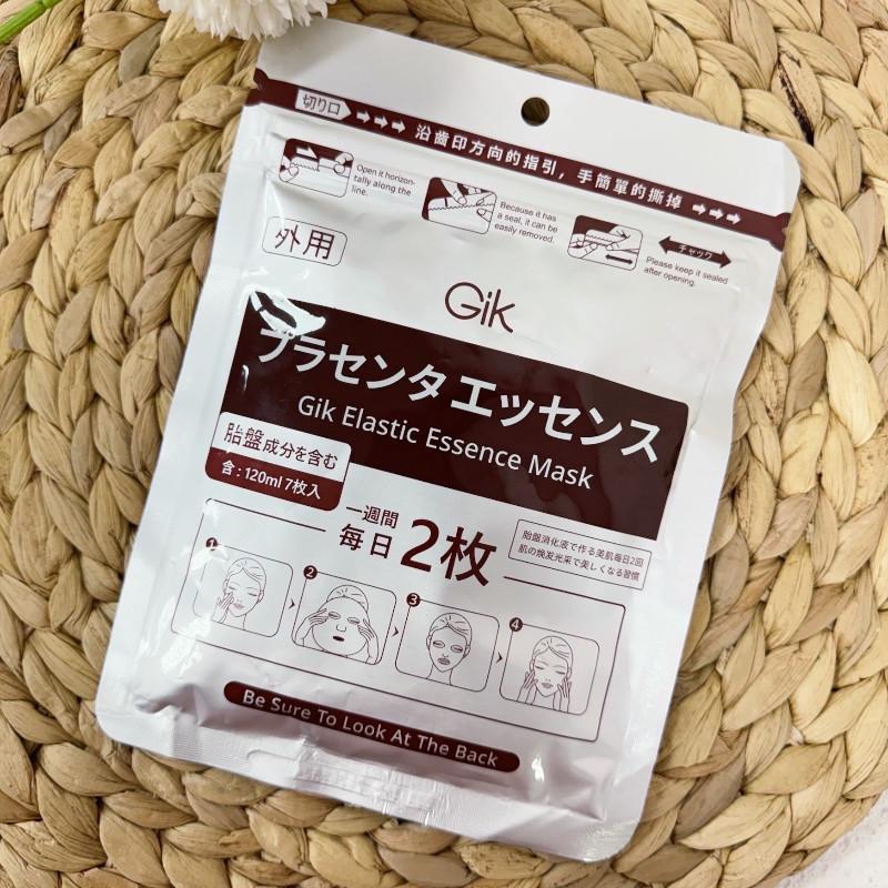 🍎現貨🍎 🇯🇵日本Gik 胎盤素亮白微整面膜7枚組 效期//2026.08-細節圖5