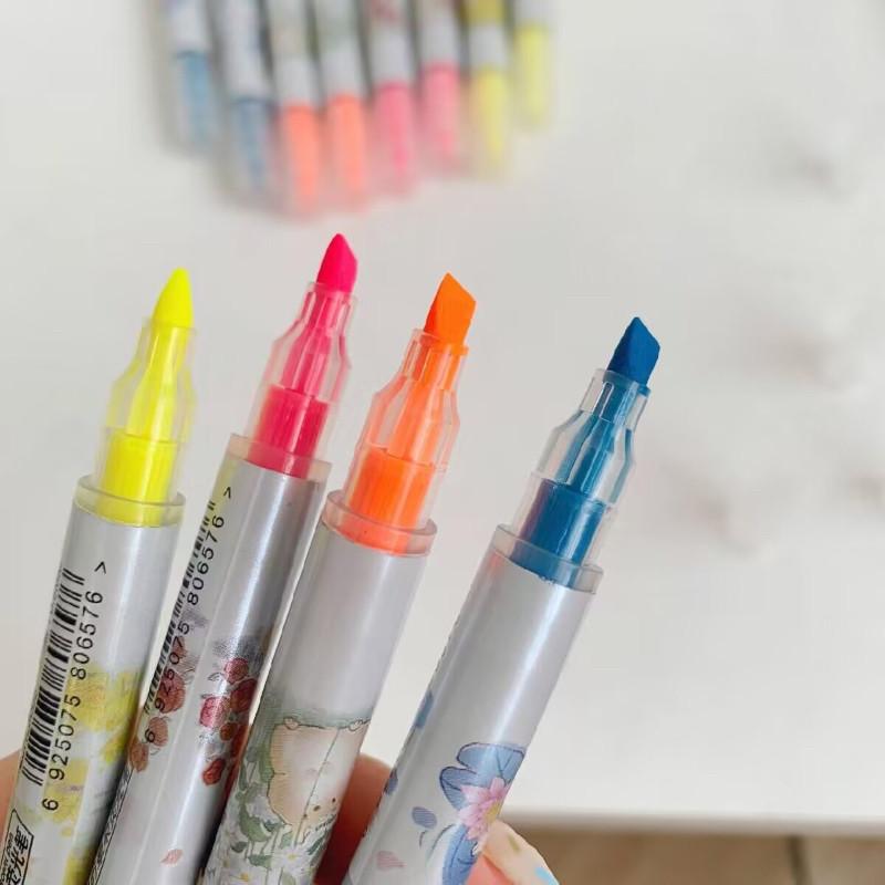 🍎現貨🍎 滾珠螢光雙頭複合直液筆0.5mm（2盒共24支）-細節圖5