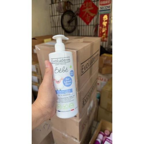 🍎現貨🍎 ✈️  法國Evoluderm寶寶洗髮沐浴二合一沐浴露 500ml/罐(新包裝)-細節圖3