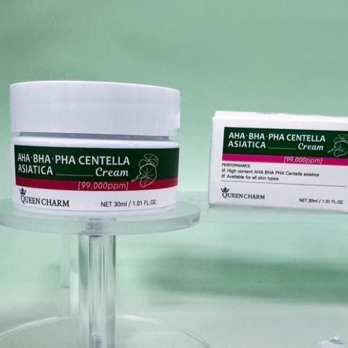 🍎現貨🍎QUEEN CHARM 積雪草CICA 茶樹三酸28天淨膚亮白奇蹟霜30ml(一個)-細節圖2