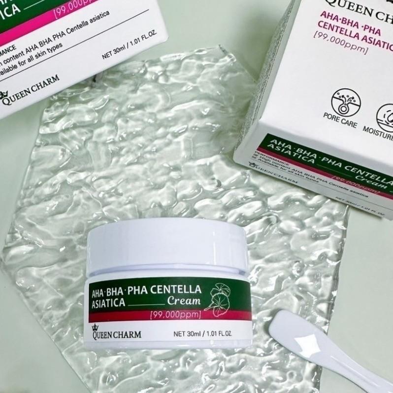 🍎現貨🍎QUEEN CHARM 積雪草CICA 茶樹三酸28天淨膚亮白奇蹟霜30ml(一個)-細節圖4