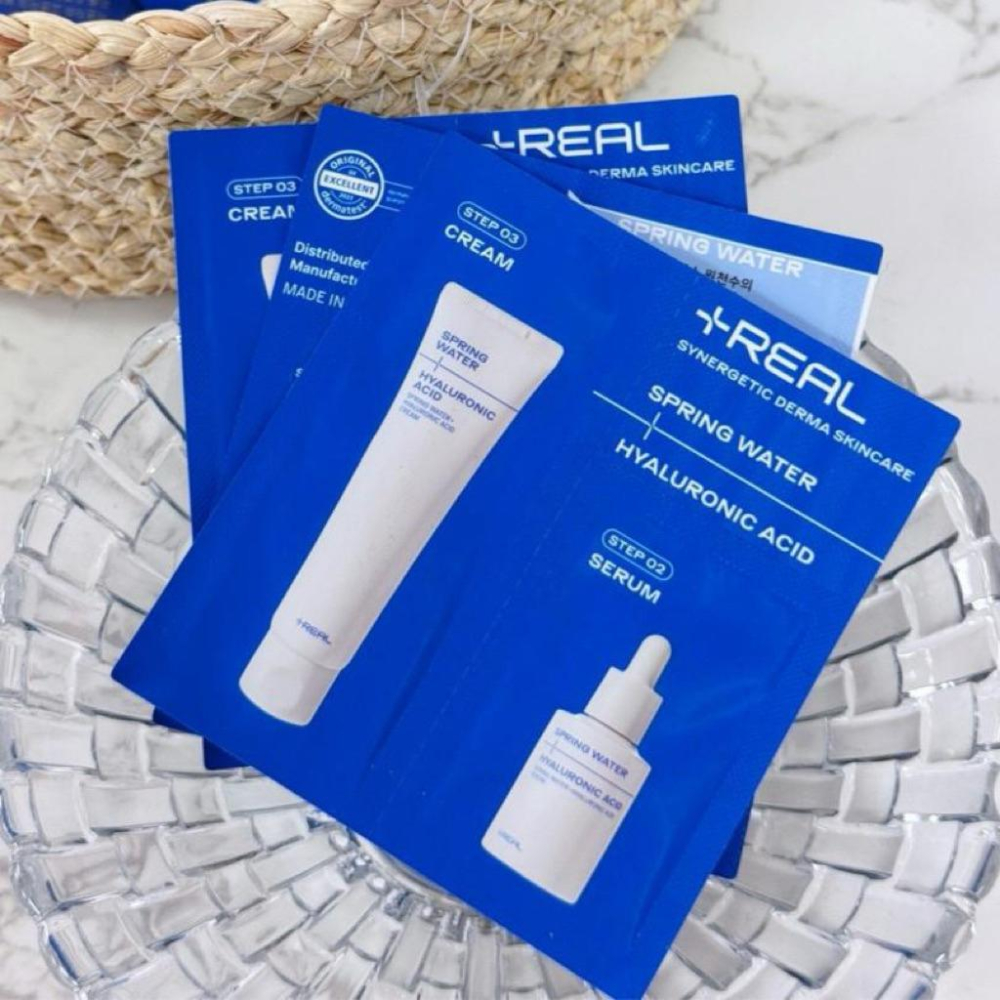 🍎現貨🍎 韓國+REAL極潤補水光澤豐盈護膚組合1.2ml(10入組)-細節圖2