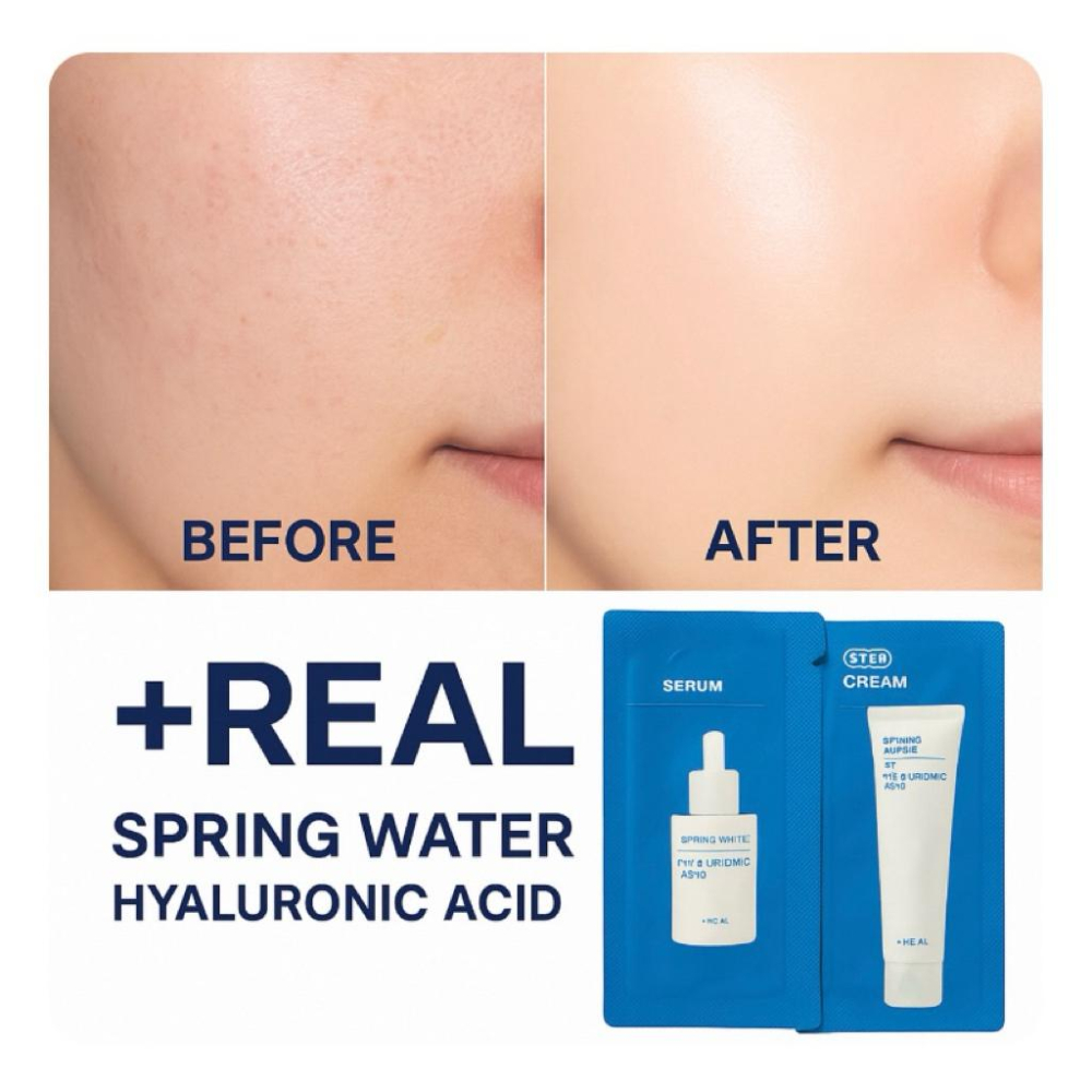 🍎現貨🍎 韓國+REAL極潤補水光澤豐盈護膚組合1.2ml(10入組)-細節圖3