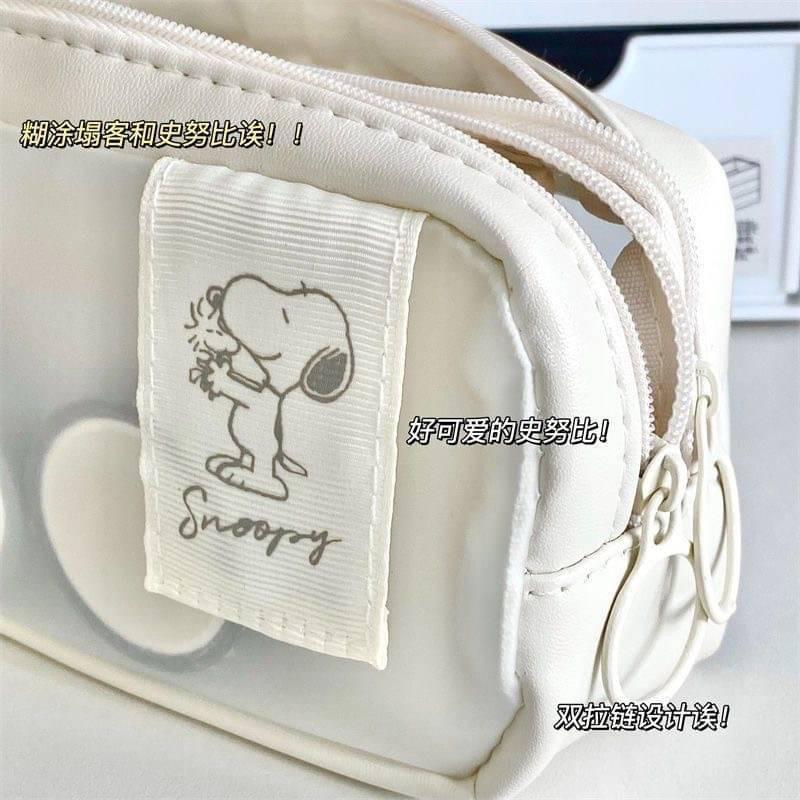 🍎現貨🍎史努比/帕恰狗透明磨砂大容量鉛筆袋-細節圖2
