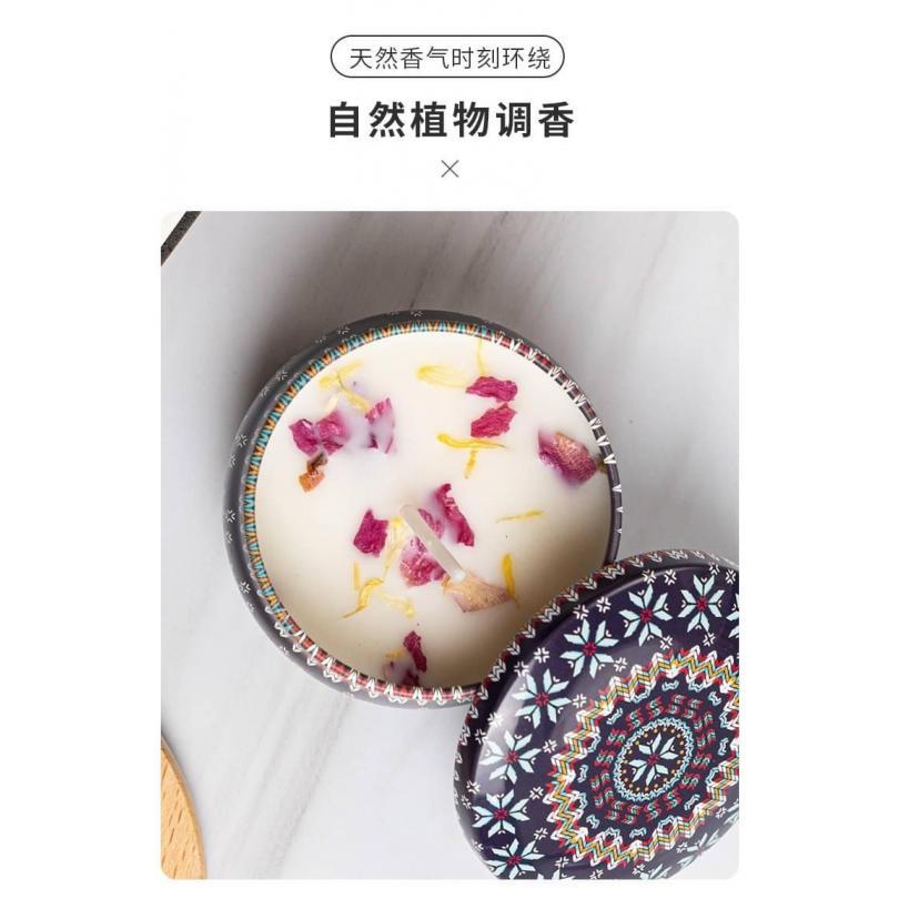 🍎現貨🍎波希米亞風大豆香氛蠟燭套裝（4入）-細節圖4