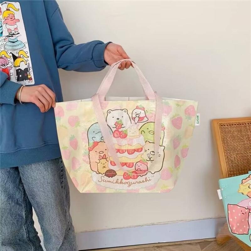 🍎現貨🍎 角落生物系列大容量編織袋購物袋（一組2入）-細節圖3