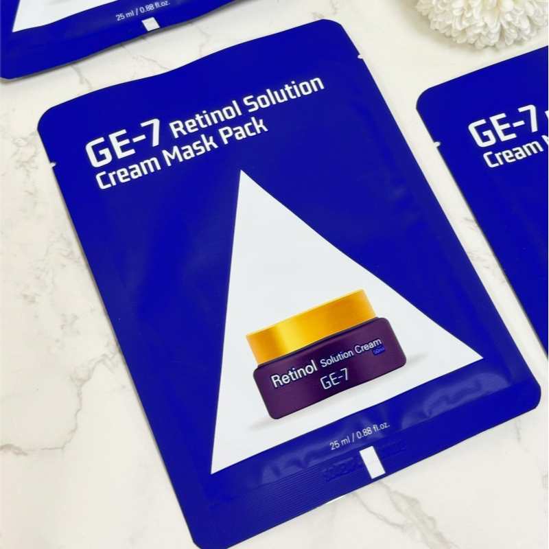 🍎**現貨🍎 🇰🇷 韓國製造｜Retinol Solution｜ 醫美視黃醇GE-7 緊緻煥白面膜25mlx10-細節圖3