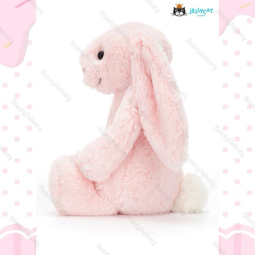 美國代購—臺灣現貨／jellycat兔兔31公分medium bunny 色號pink粉色／超可愛寶寶安撫正品保證彌月禮-細節圖2