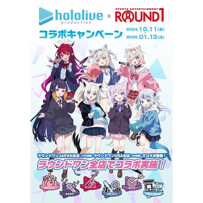(八怪 現貨）Hololive 聯名Round 1 限定 Gura 白上吹雪 一伊那爾栖 貓又小粥 帆布包 帆布袋-細節圖3