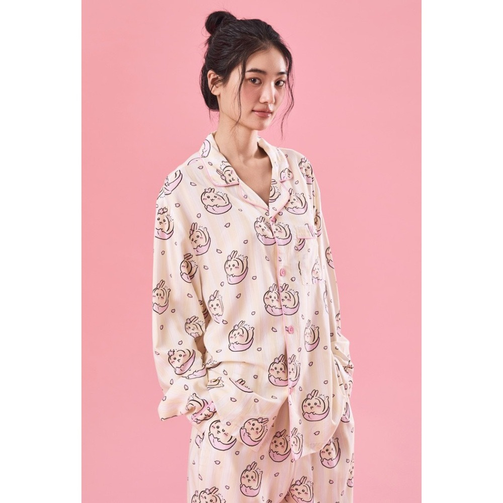 (代購) 韓國SPAOx吉伊卡哇聯名睡衣 長袖睡衣 薄睡衣 小八睡衣 烏薩奇睡衣/ 居家服 情侶睡衣-細節圖7