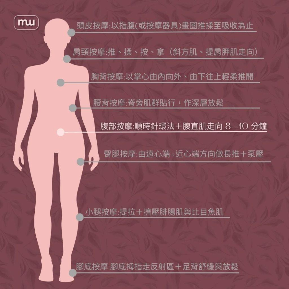 MW精油工坊｜Plantsilk｜Comfort Belly 和順腹按摩油-250ml｜頸肩釋壓按摩-細節圖6