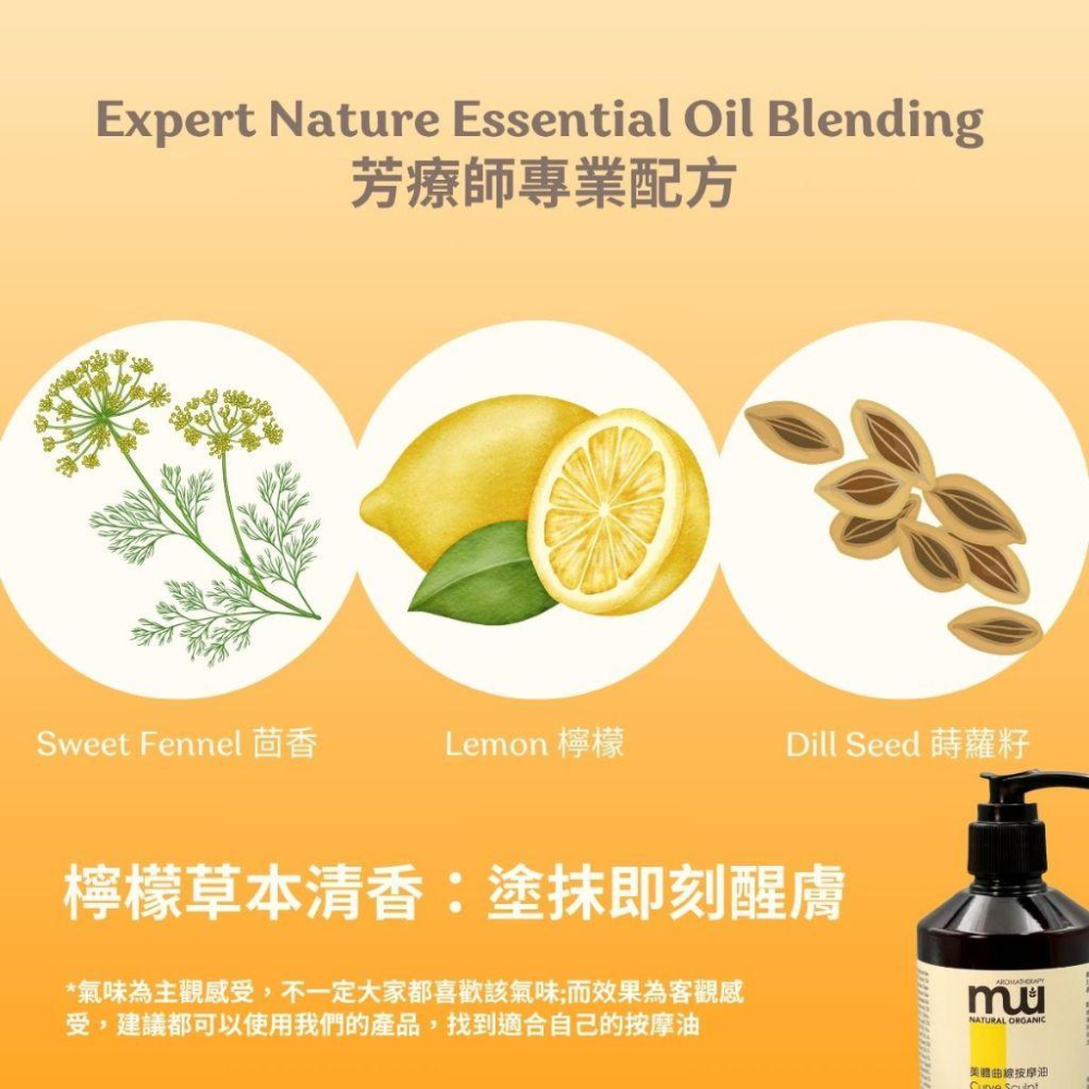 MW精油工坊｜Curve Sculpt美體曲線按摩油250mL｜柑橘辛香清爽好推｜緊緻滋潤芳療精油｜台灣製造｜居家SPA-細節圖7