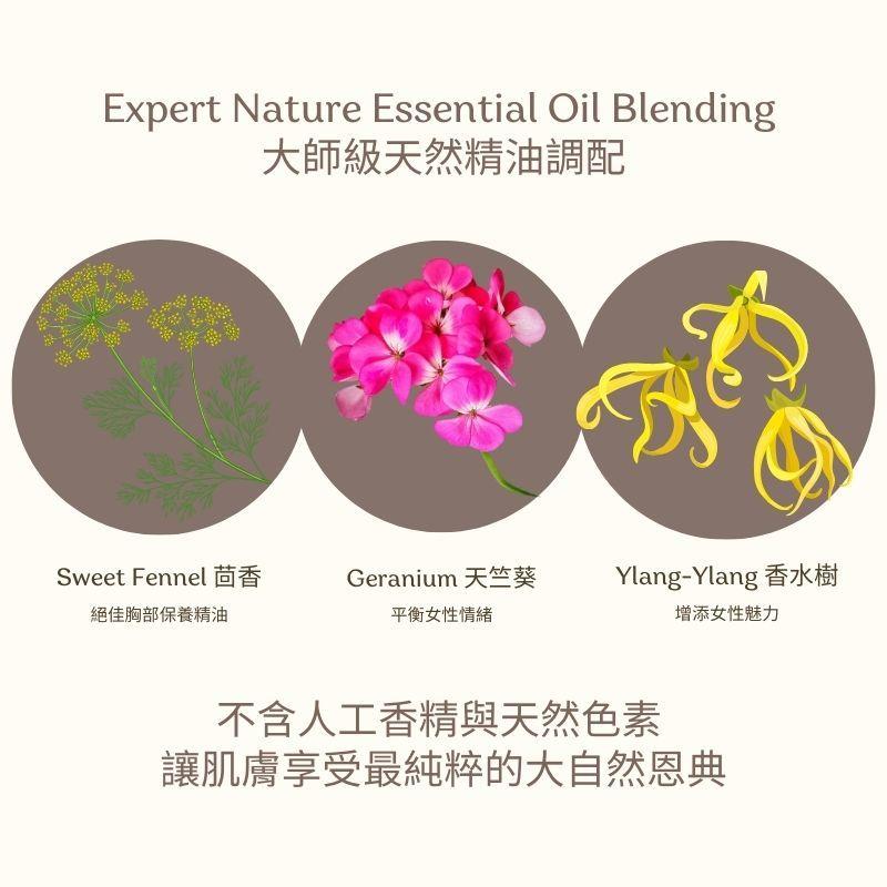 MW精油工坊｜挺胸自信按摩油 Full‑Breasted 250ml｜胸頸滋養芳療精油｜天竺葵×依蘭×鼠尾草 紓壓放鬆-細節圖6