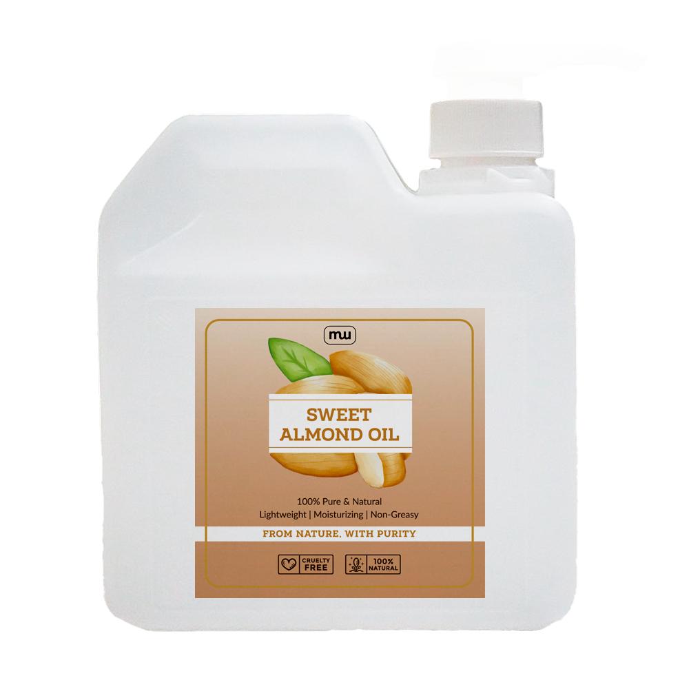 MW精油工坊｜甜杏仁油 Sweet Almond Oil｜輕盈快吸收｜滋潤護膚｜按摩基底油｜護髮油｜SPA｜1L/5L｜-細節圖2