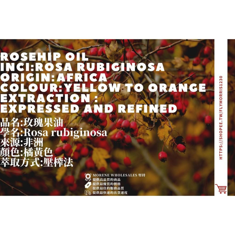 【MW精油工坊】玫瑰果油 Rose Hip Oil 50mL / 100mL / 250ml-細節圖3