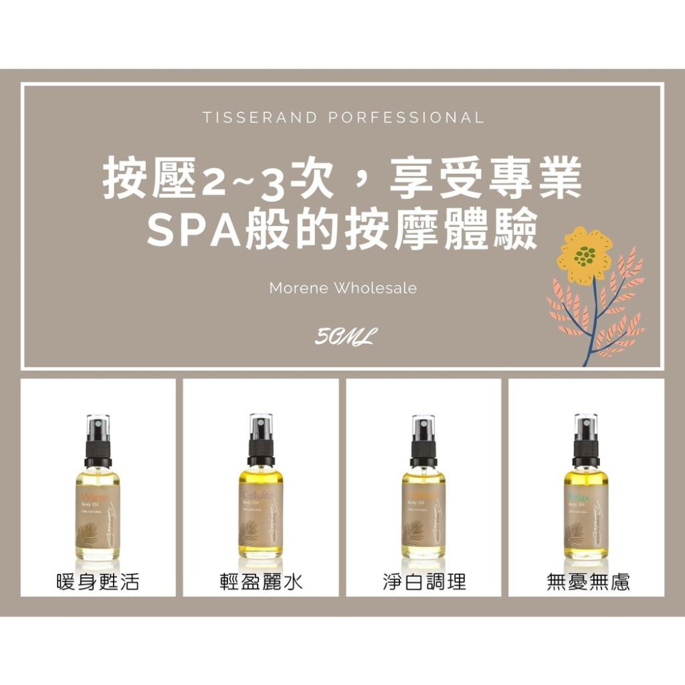 【Tisserand】輕盈麗水身體按摩油 Cellulite Body Oil 50ml / 500ml-細節圖9
