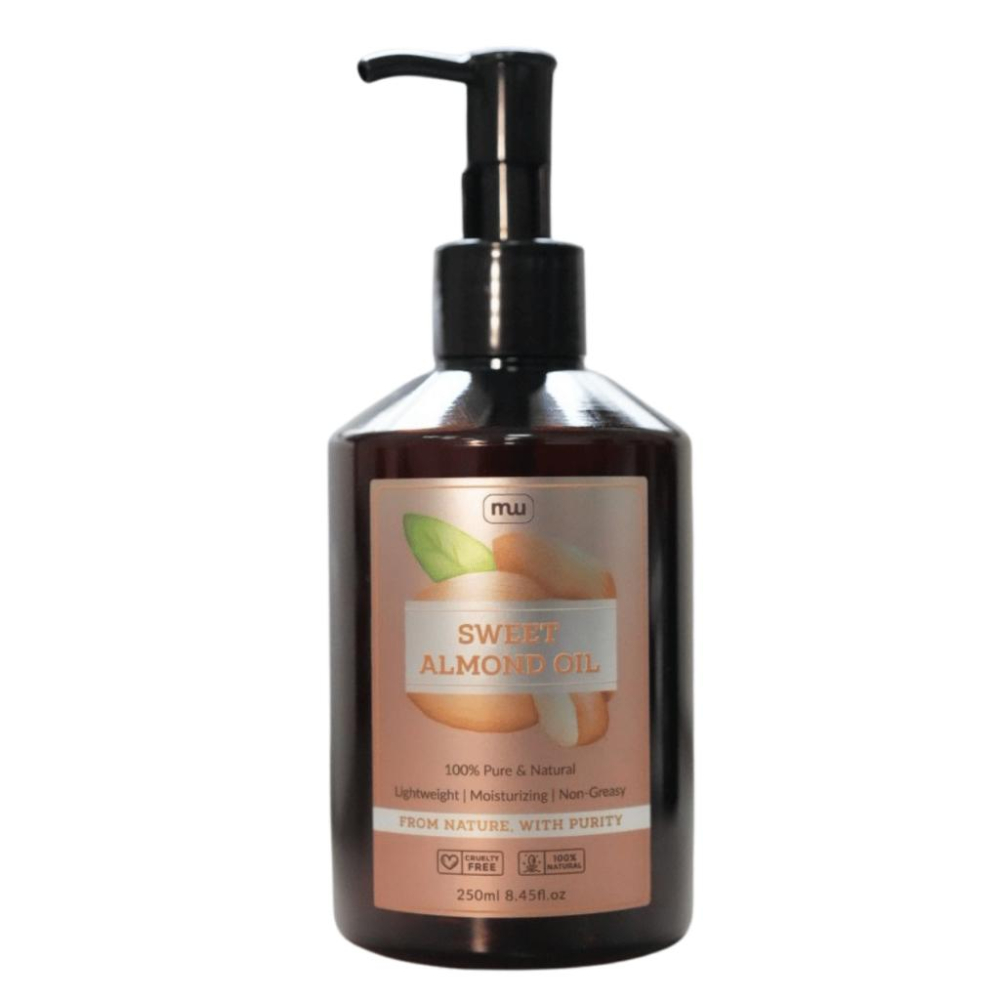 MW精油工坊 甜杏仁油 Sweet Almond Oil 250mL 嬰兒油 基底油 天然按摩油 植物油 保養 孕媽咪-細節圖2