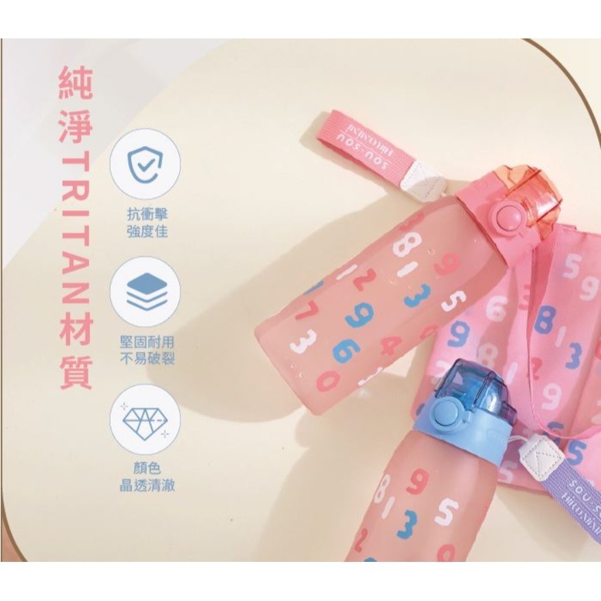 現貨 SOU SOU sousou Hiromimi TRITAN水壺2入附兩用雙杯袋 750ml 7-11 711-細節圖2