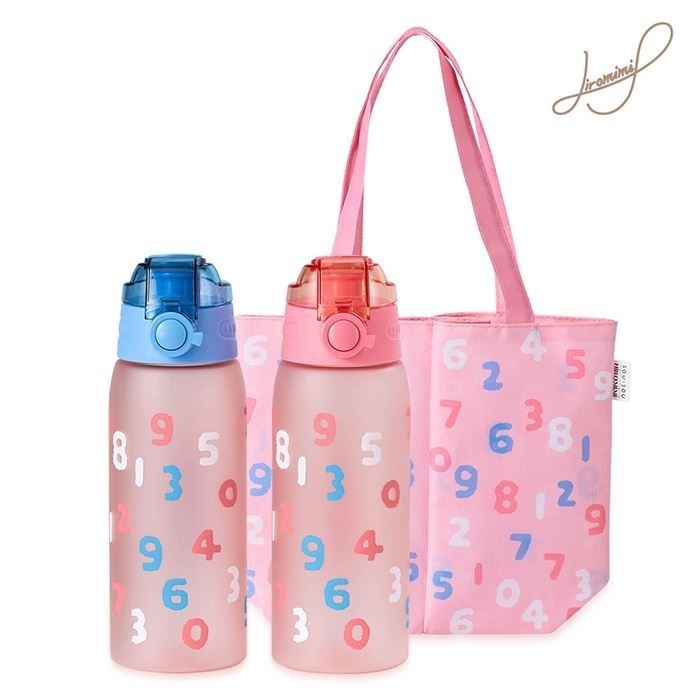 現貨 SOU SOU sousou Hiromimi TRITAN水壺2入附兩用雙杯袋 750ml 7-11 711-細節圖9