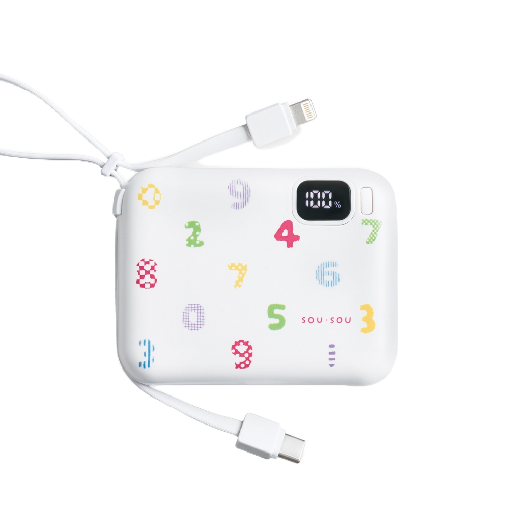 現貨 SOU SOU sousou 10000mAh 37Wh 自帶雙線四輸出快充行動電源 台灣製造 僅186g-細節圖2