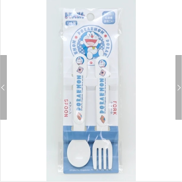 現貨 日本製 哆啦A夢 Doraemon 湯匙叉子套組 可用洗碗機 日本直運-細節圖3