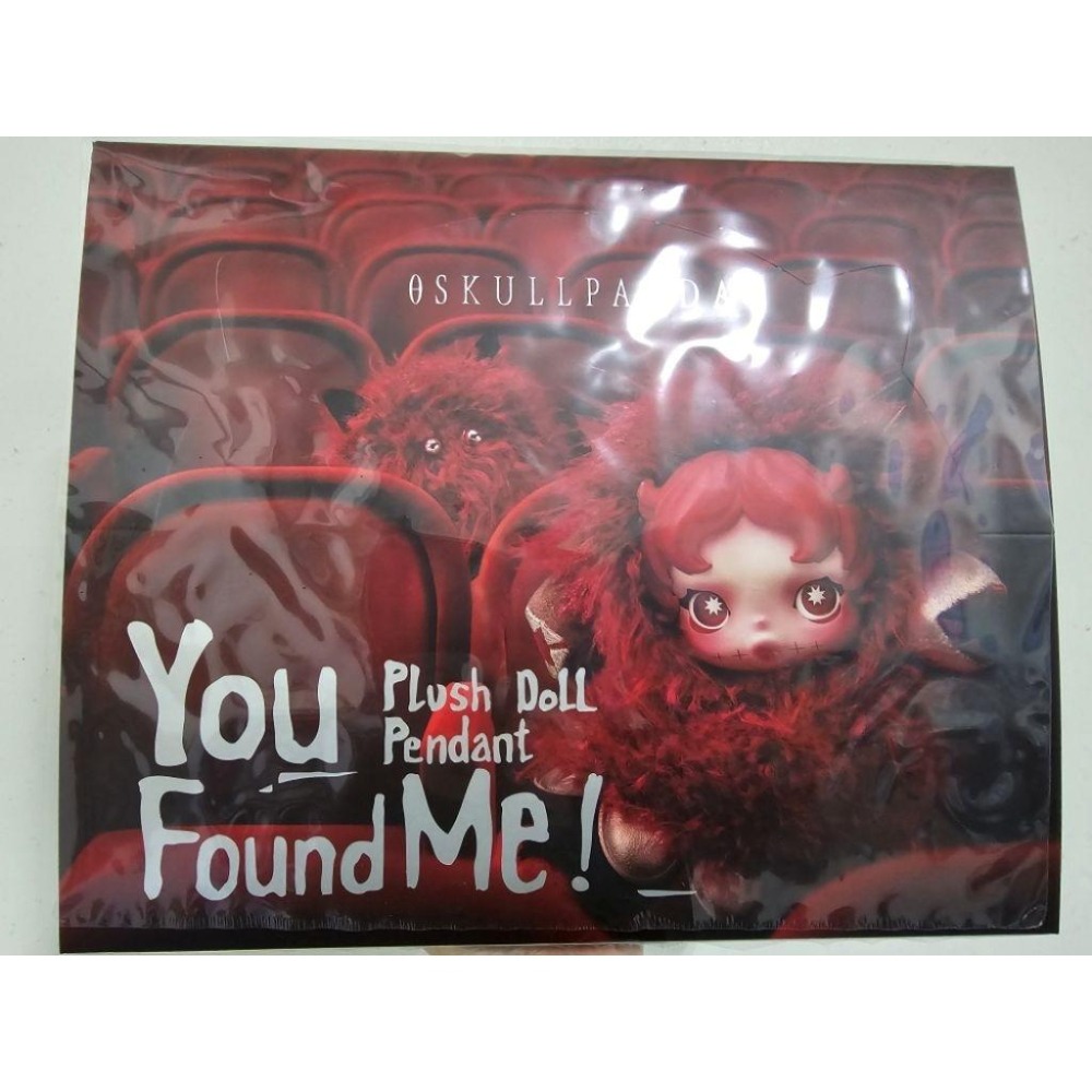 泡泡瑪特POPMART SKULLPANDA SP 不眠劇場搪膠毛絨掛件 確認款-細節圖2